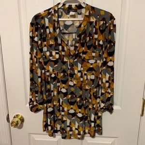 Modern patterned blouse